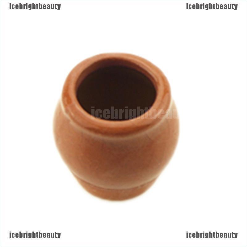 ICEB 1:12 Miniature ceramic flower pot dollhouse diy doll house decor accessories