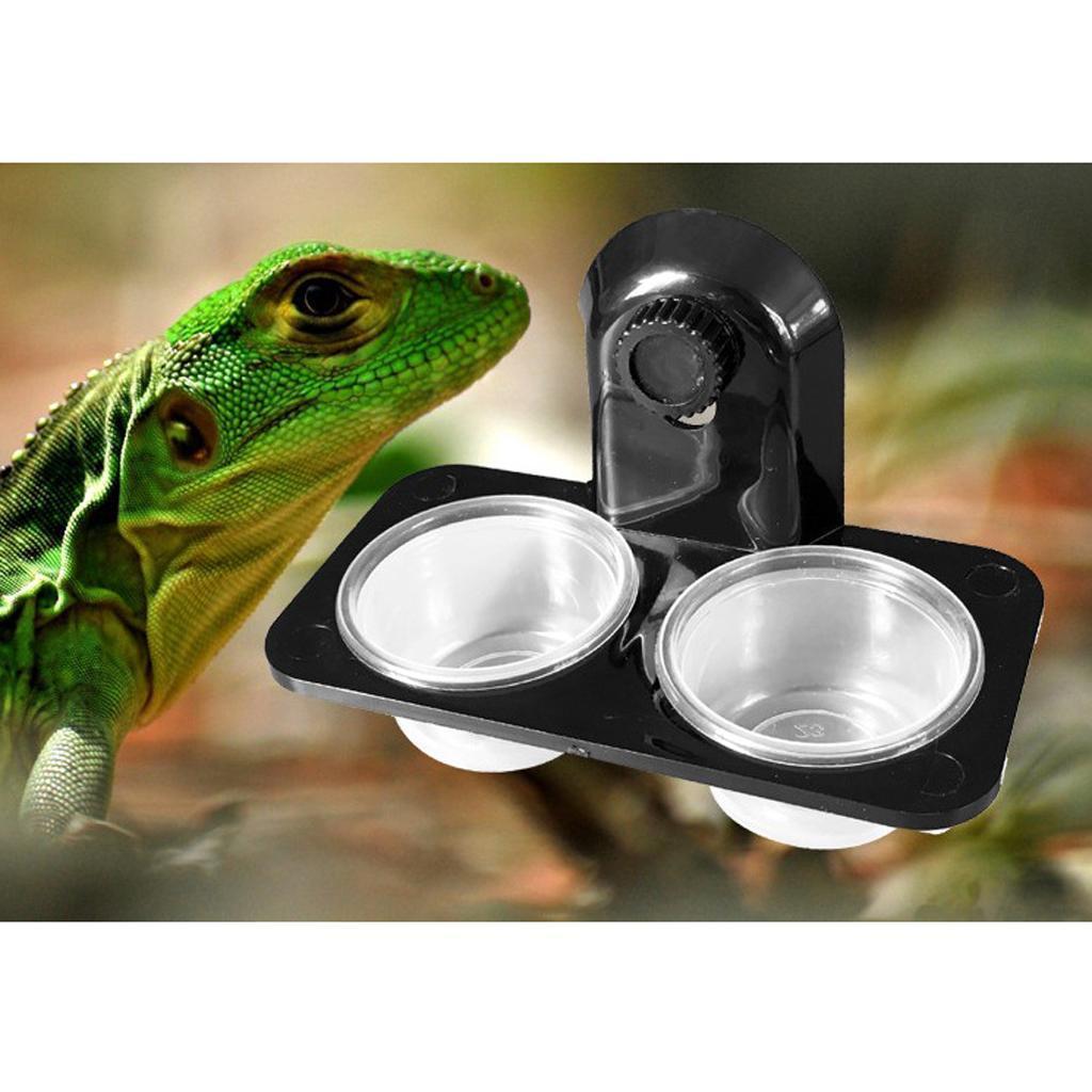 4 pcs Gecko Baby Reptile Food Basin Water Dish Bowl Feeder