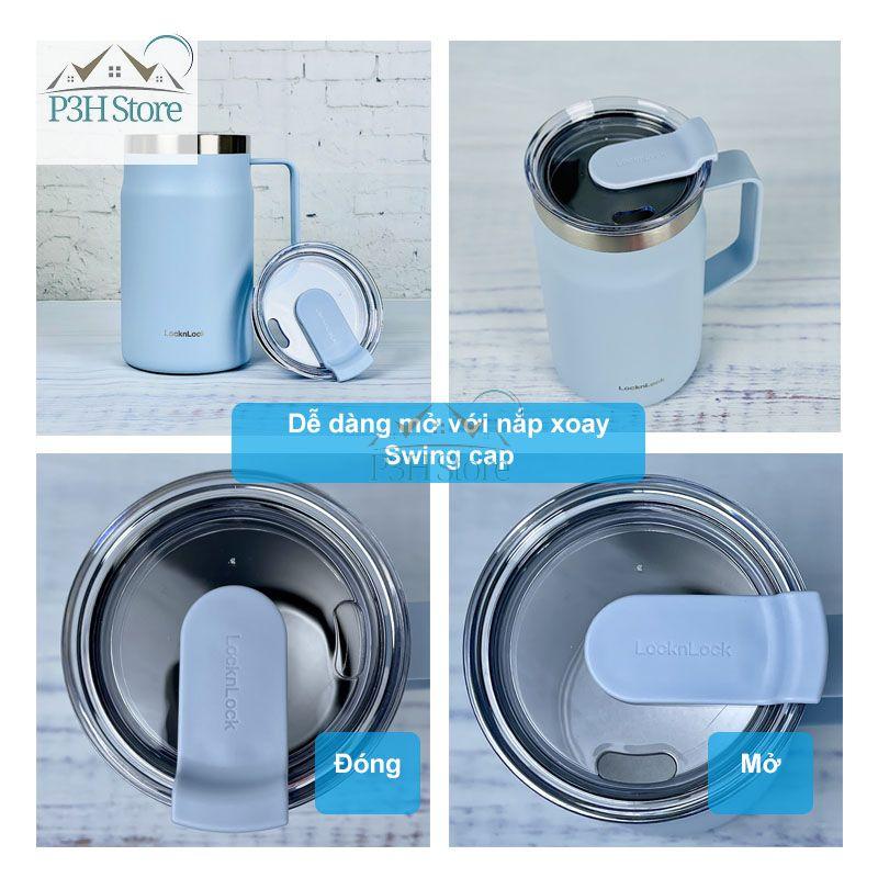 Ly giữ nhiệt Lock&amp;Lock Metro Mug bằng thép không gỉ ca , cốc LHC4219 LHC4282