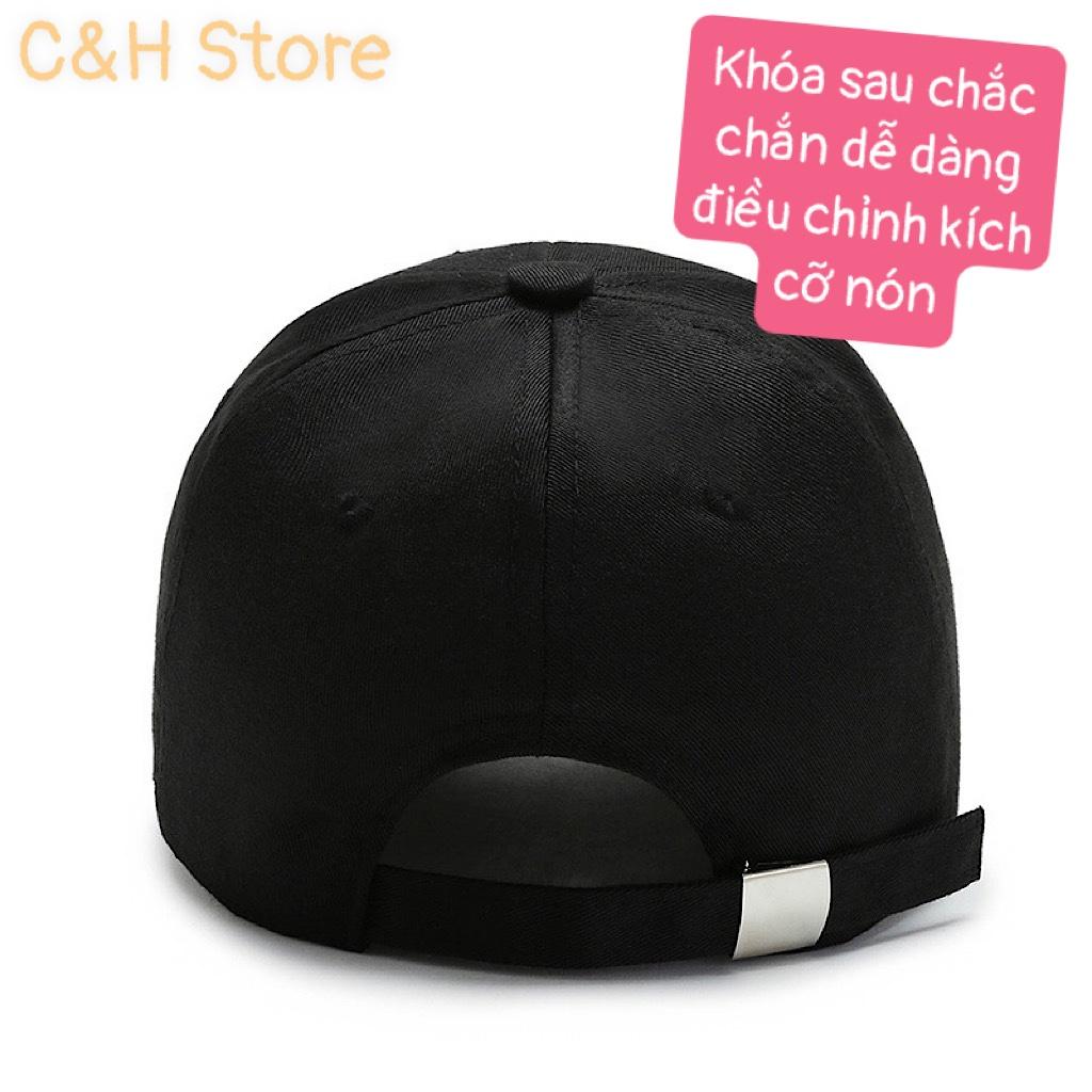 Mũ lưỡi trai họa tiết đơn giản, nón kết nam nữ form unisex phong cách ulzzzang Hàn Quốc cá tính vải kaki cotton