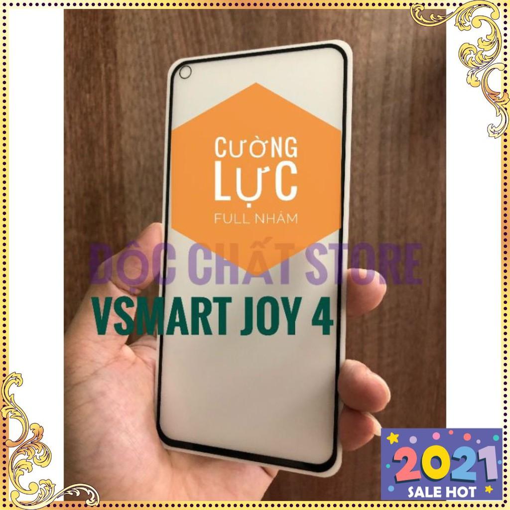 Vsmart Joy 4 - Kính cường lực full màn nhám khoét camera