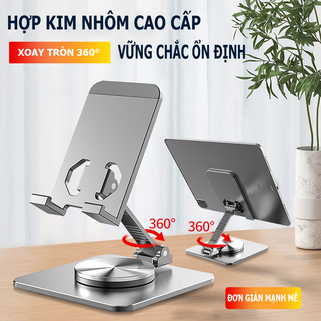 Giá Đỡ Điện Thoại Xoay 360 Độ, Giá Đỡ Pix-link X101 Dành Cho Điện Thoại, Máy Tính Bảng Chất Liệu Hợp Kim Nhôm Cao Cấp, Gấp Gọn Dễ Dàng - Hàng Chính Hãng/ Hàng Nhập Khẩu