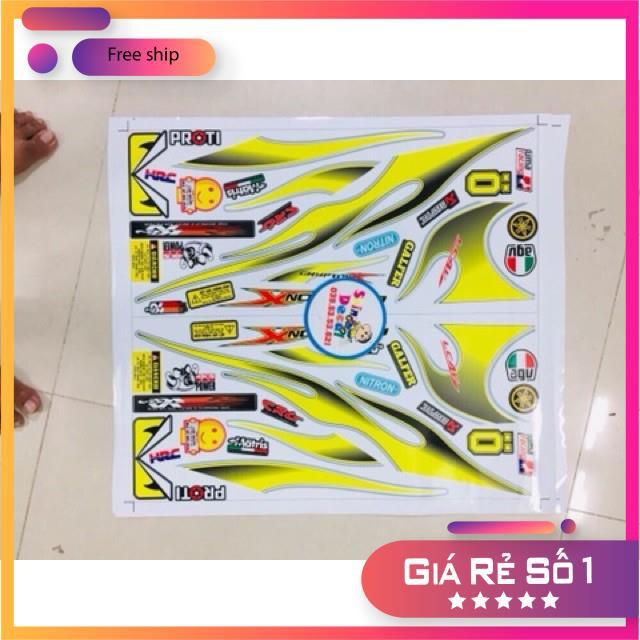 Tem rời dành cho xe exciter 2010 lửa vàng đen