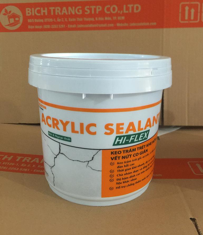 Trám trét, xử lý vết nứt Acrylic Hi-flex Sealant - 1kg