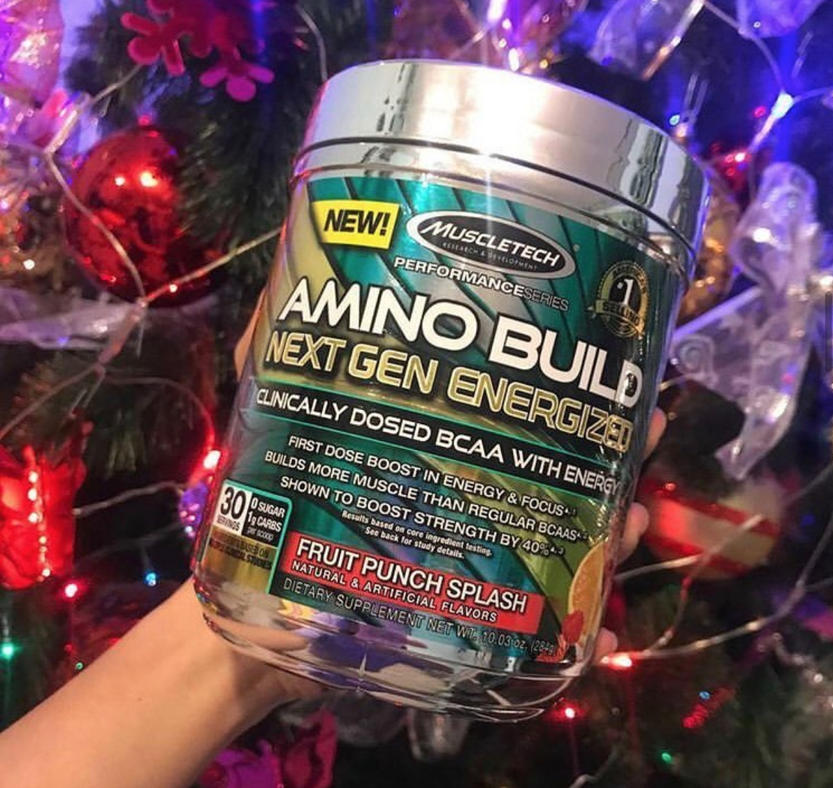 Thực phẩm bổ sung BCAAs MuscleTech Amino Build - 40 lần dùng – Hỗ trợ phục hồi, phát triển cơ bắp, tăng năng lượng, tập trung tỉnh táo