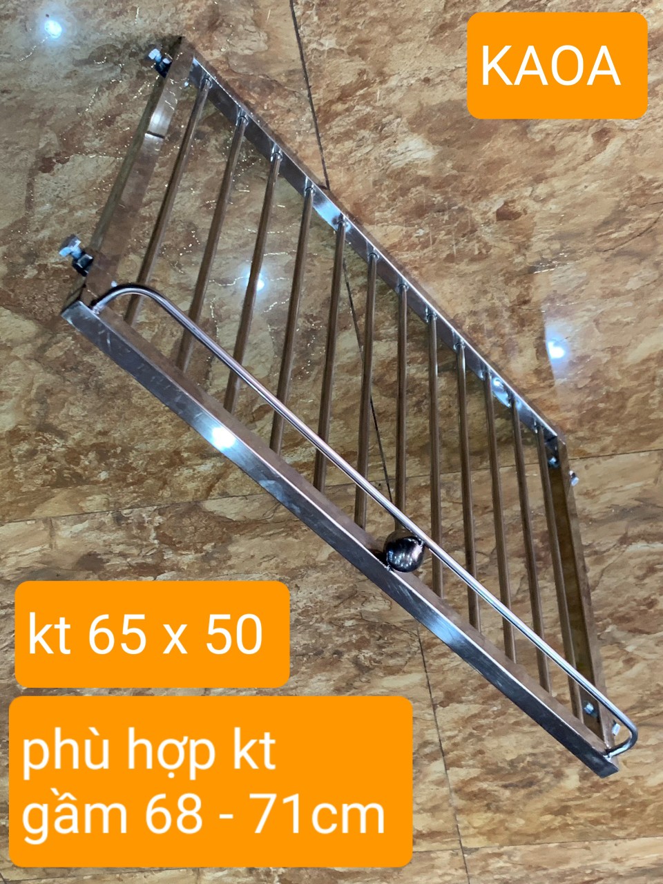 GIÁ GẦM BẾP , KỆ ĐỂ ĐỒ NHÀ BẾP INOX 304 ,KT 65X50 CM