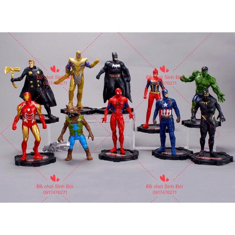 Mô hình 10 siêu nhân cao 10cm