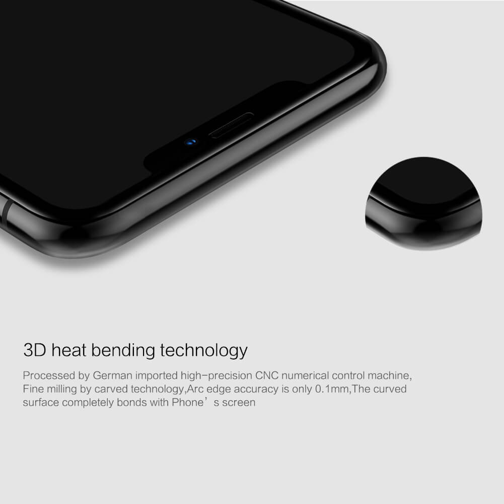 Miếng dán kính cường lực 3D full màn hình cho iPhone 11 Pro Max (6.5 inch) / Xs Max hiệu Nillkin CP + Max ( Mỏng 0.23mm, Kính ACC Japan, Chống Lóa, Hạn Chế Vân Tay) - Hàng chính hãng