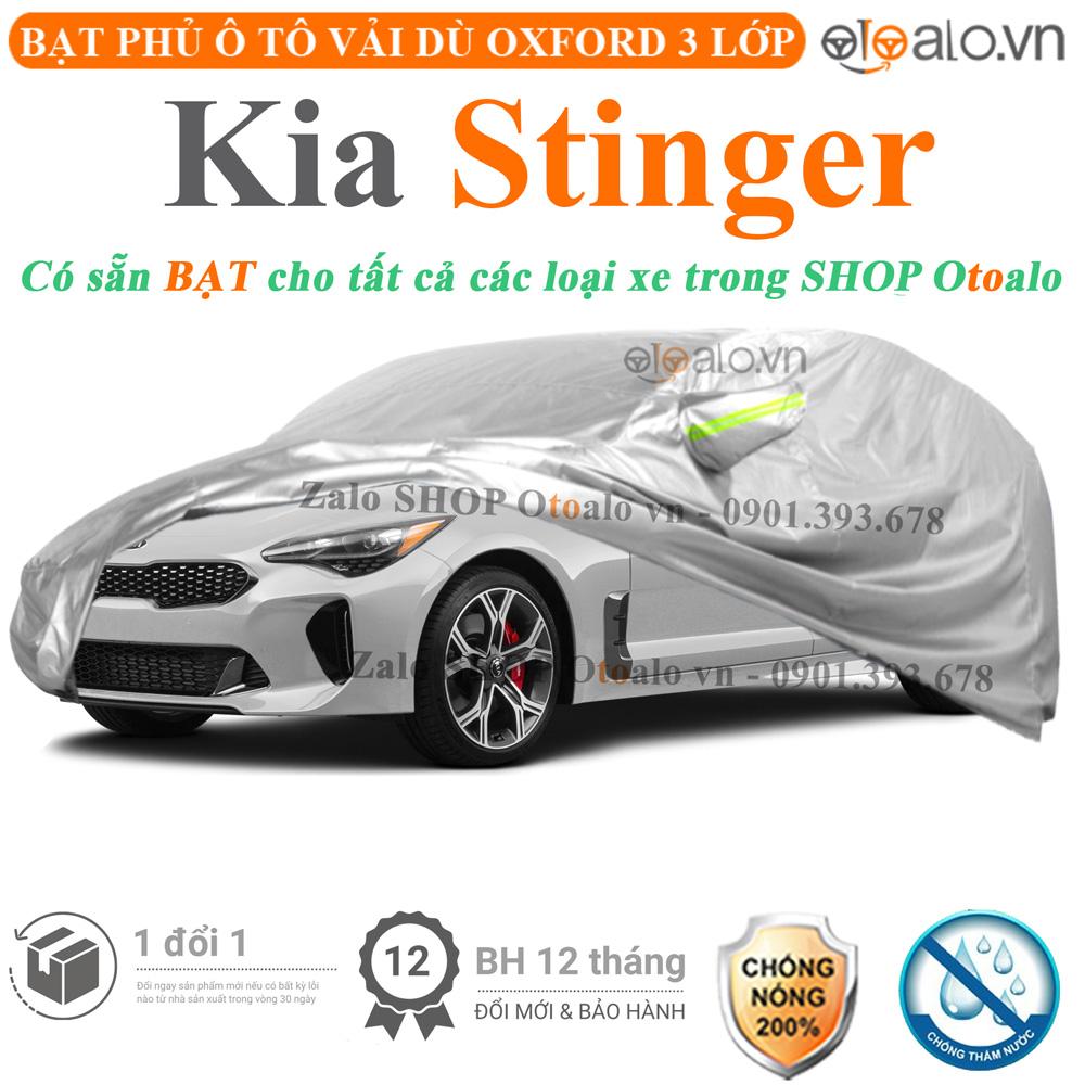 Bạt che phủ xe ô tô Kia Stinger vải dù 3 lớp CAO CẤP BPXOT - OTOALO