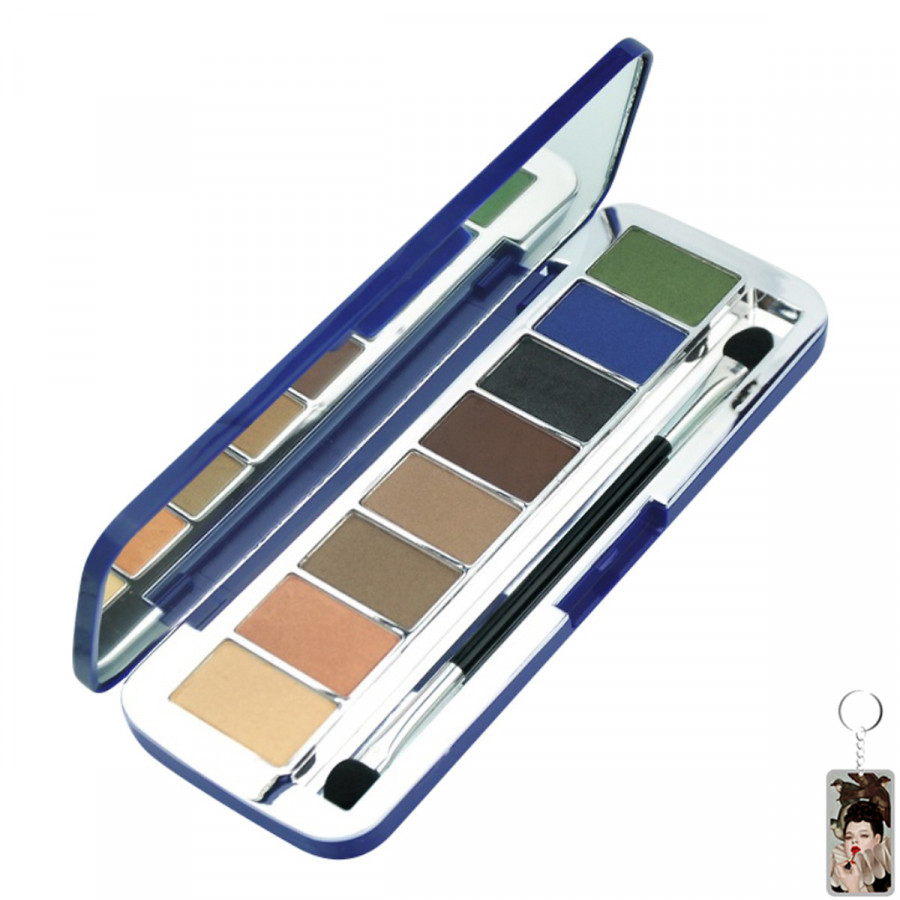 Phấn mắt 8 ô siêu mịn Mira Aroma Shadow Palette 8 Colors Hàn Quốc (2g x8) No 3  tặng kèm móc khoá