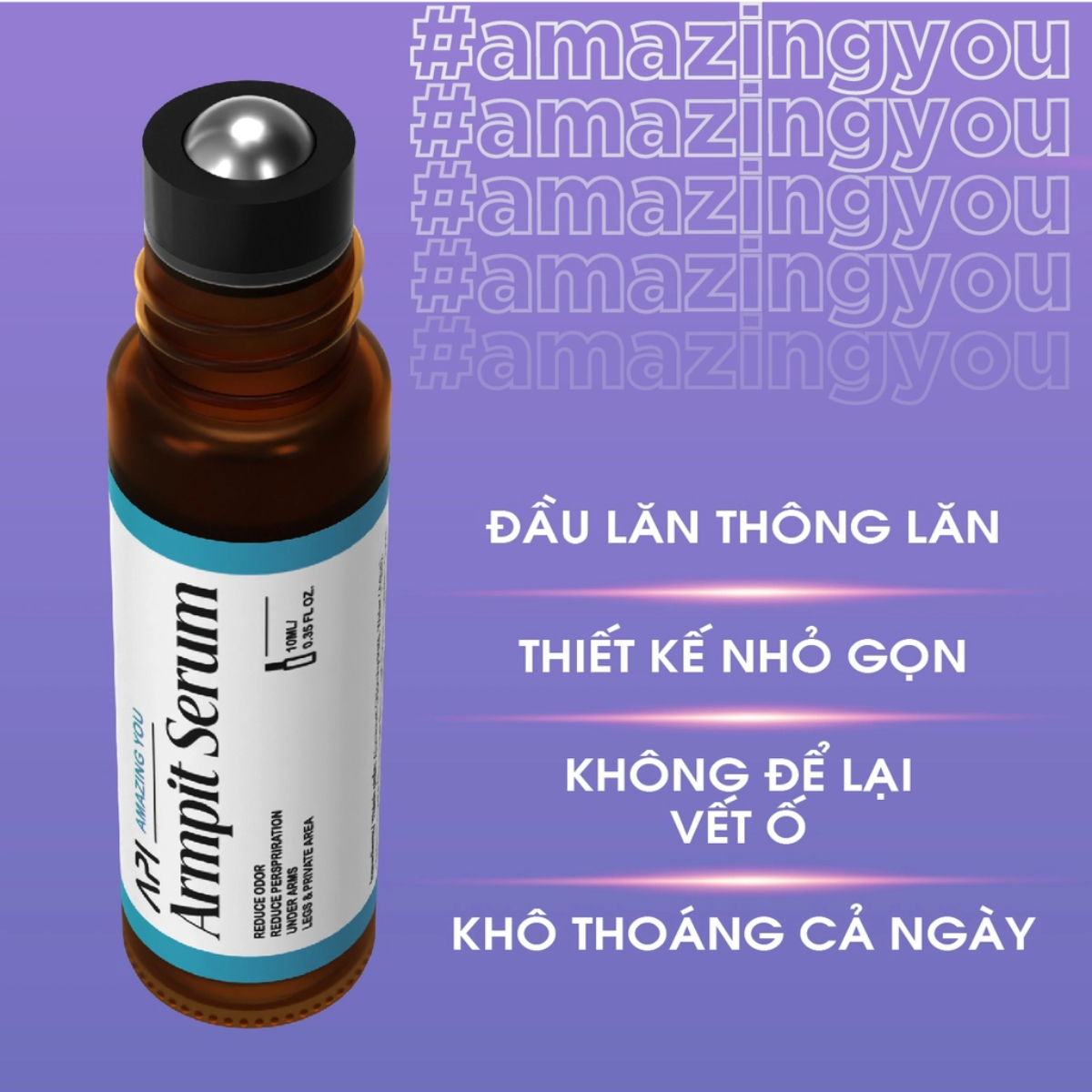 Son Nách Api - Lăn Khử Mùi Hôi Nách Hương Cá Tính Mee Natural Cho Nam Và Nữ 10ml