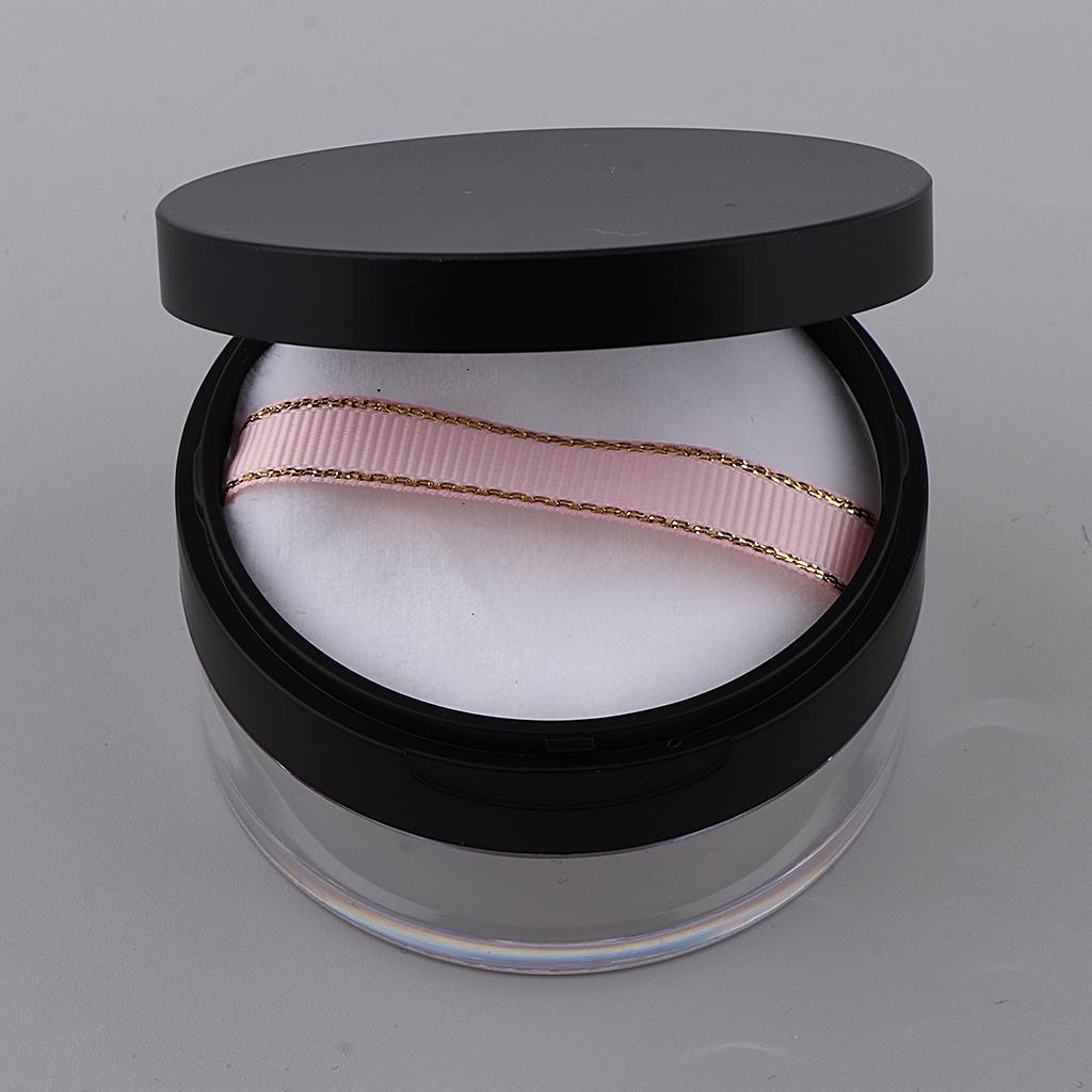 4 Pieces Loose Powder Case Blush Storage Container Talcum Powder Jar