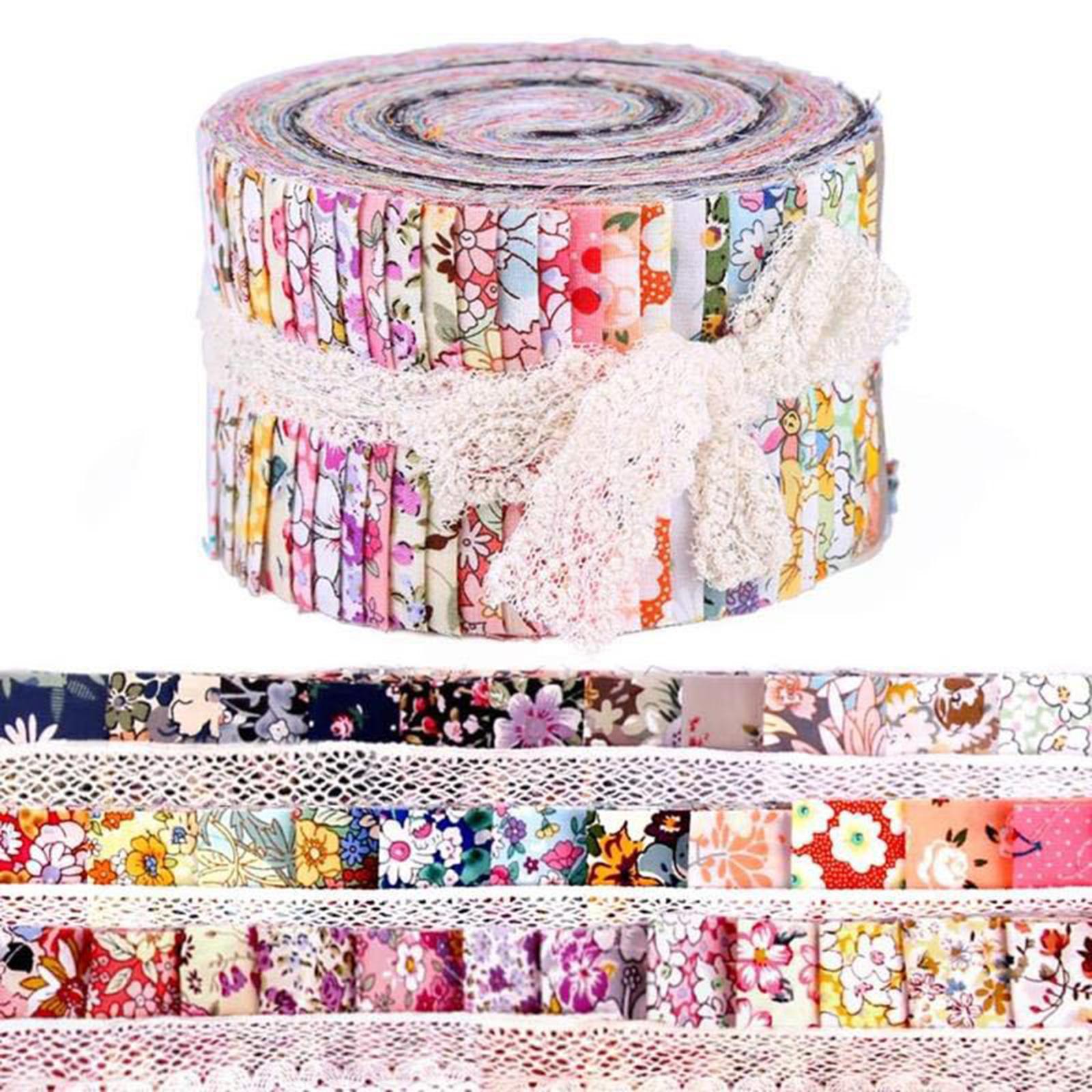 Fabric Strips Jelly Rolls Sewing Quilting DIY Craft Fabric for Patchwork
