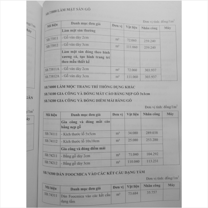 Sách Đơn Giá Dự Toán Sửa Chữa, Bảo Dưỡng, Khảo Sát - Thí Nghiệm Xây Dựng Công Trình TP.HCM theo Quyết định số 2966/QĐ-UBND TP.HCM ngày 21/7/2023 (Tập 2) - V2262D