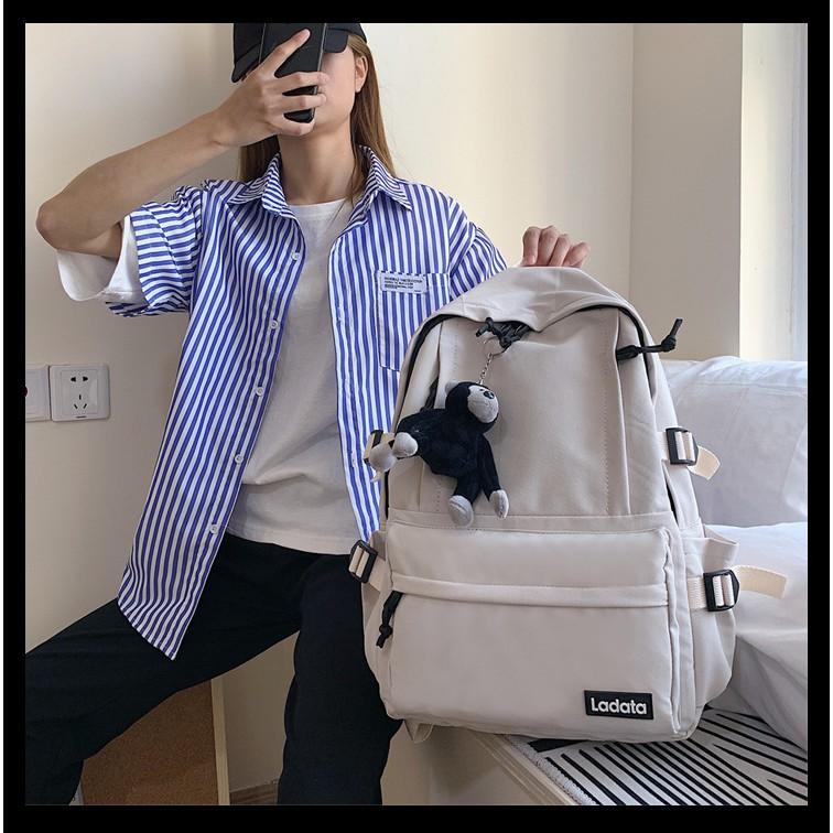 Balo ulzzang đi học đựng laptop có dung tích lớn ( không bao gồm khỉ đen)