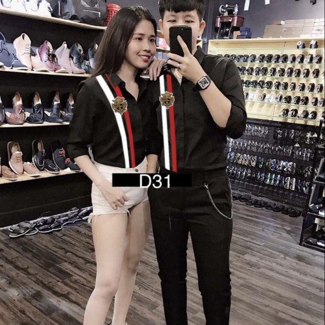 Áo sơ mi lụa nam nữ couple mềm mịn thoải mái thiết kế sang trọng hiện đại 2020 AB0204