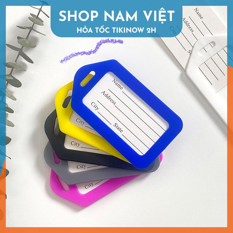 Thẻ Hành Lý Chống Thất Lạc Tối Giản 9*5cm - Giá Rẻ, Đa Dạng Màu Sắc và Thiết Kế Thông Minh, Bảo Vệ Hành Lý Của Bạn