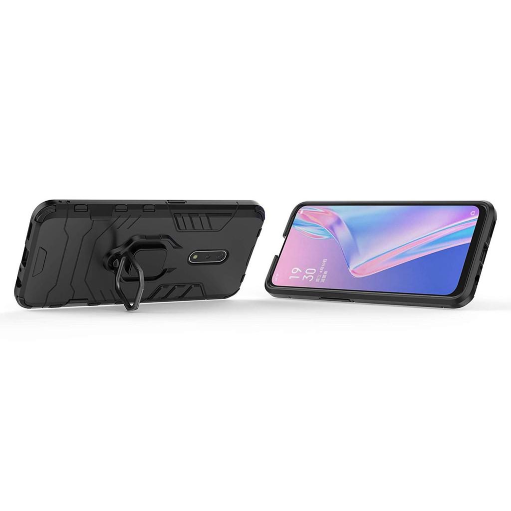 Ốp lưng cho Oppo K3 iron man chống sốc kèm nhẫn xoay chống xem video bảo vệ camera