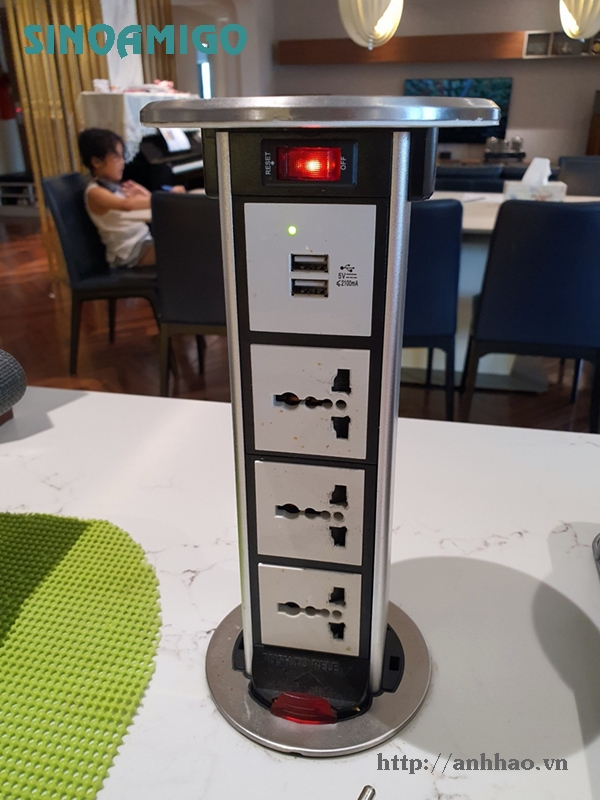 Ổ cắm âm bàn đảo đa năng Sinoamigo STP-1S hàng nhập khẩu chính hãng