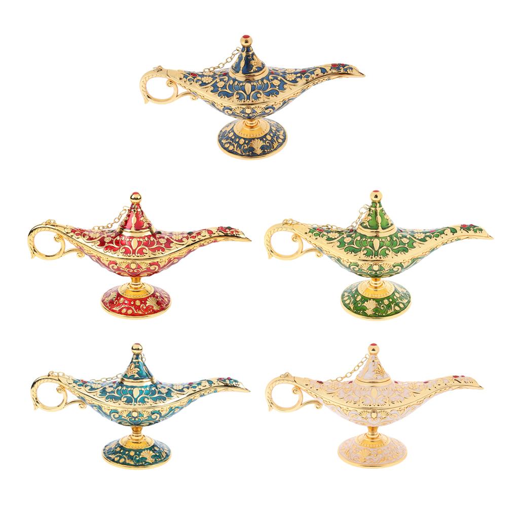 Aladdin Genie Light Lamp Jewelry Holder, Home Decoration, Gift Dark Blue