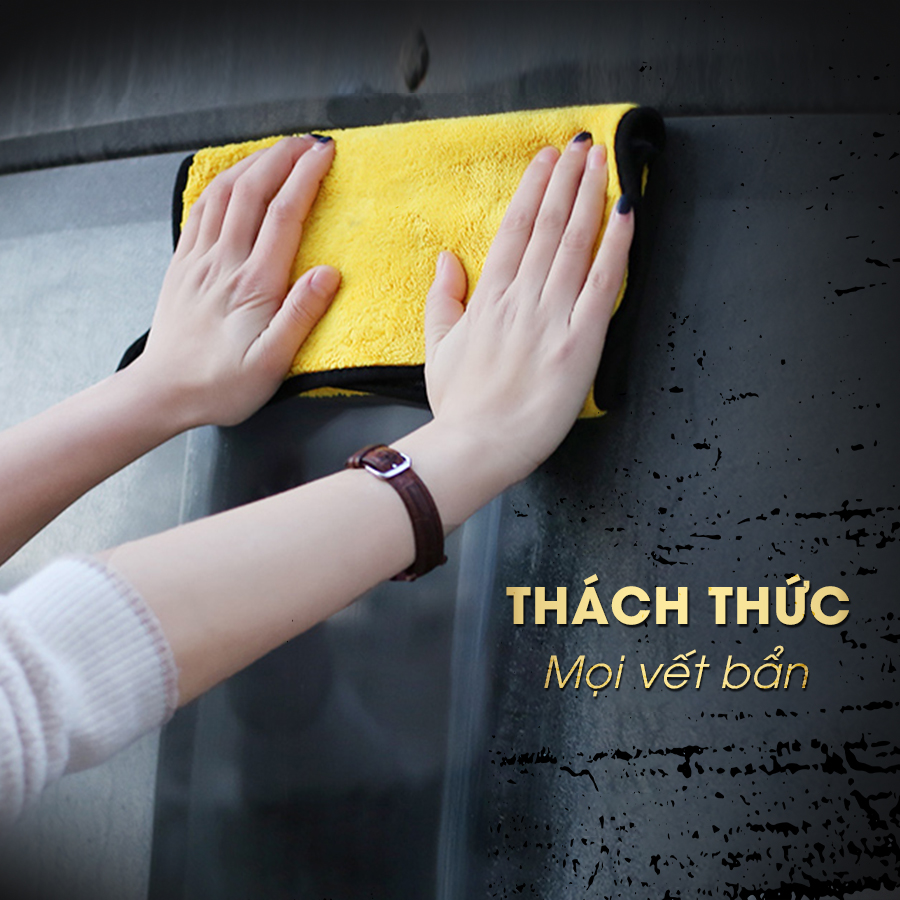 Sét 5 khăn lau xe hơi, thấm hút tốt , rửa xe, lau khô, lau sáp đánh bóng, vệ sinh các vết bẩn, kích thước 30x60cm