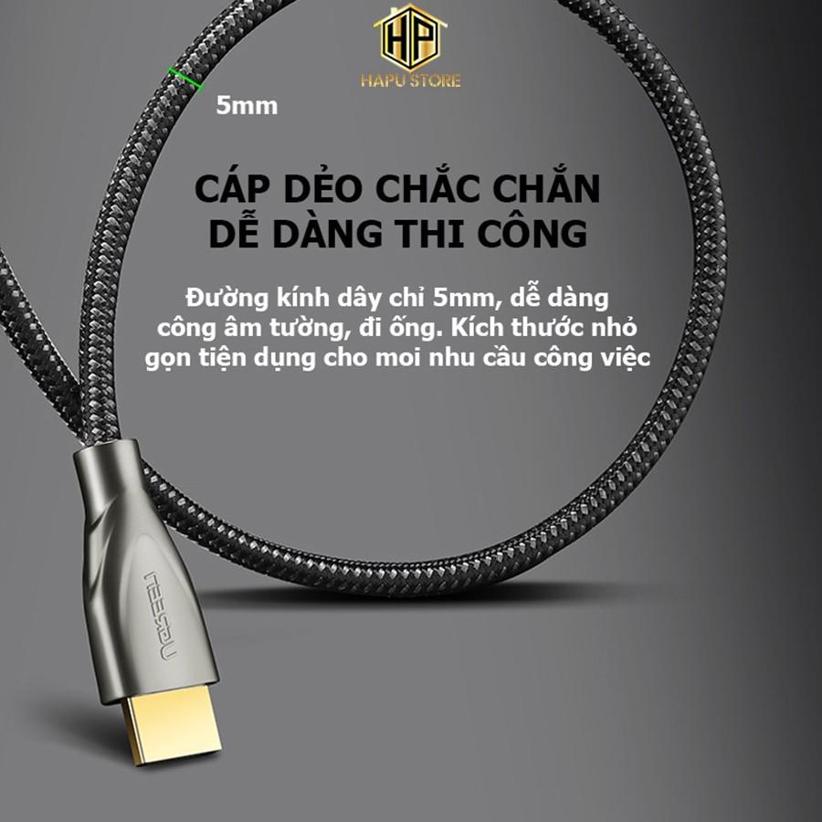 Cáp HDMI 2.0 dài 2M Carbon cao cấp Ugreen 50108 chính hãng - Hàng Chính Hãng