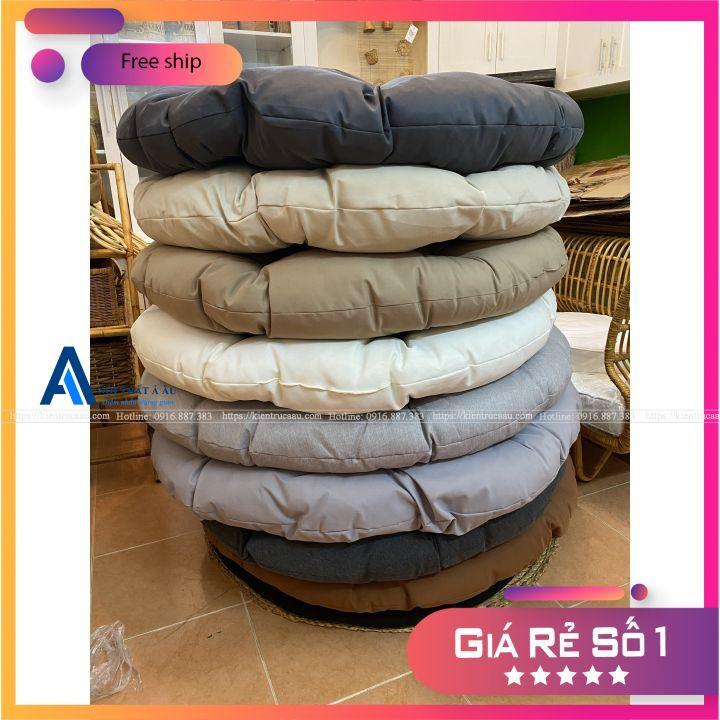 NỆM GHẾ PAPASAN 1M3 - NỆM VẢI BỐ CAO CẤP - Kiến Trúc Á Âu - Nội Thất Mây Tre Đan