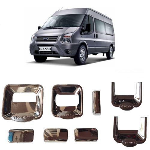 BỘ ỐP TAY HÕM CỬA MẠ CROM DÀNH CHO XE FORD TRANSIT 2014-2018