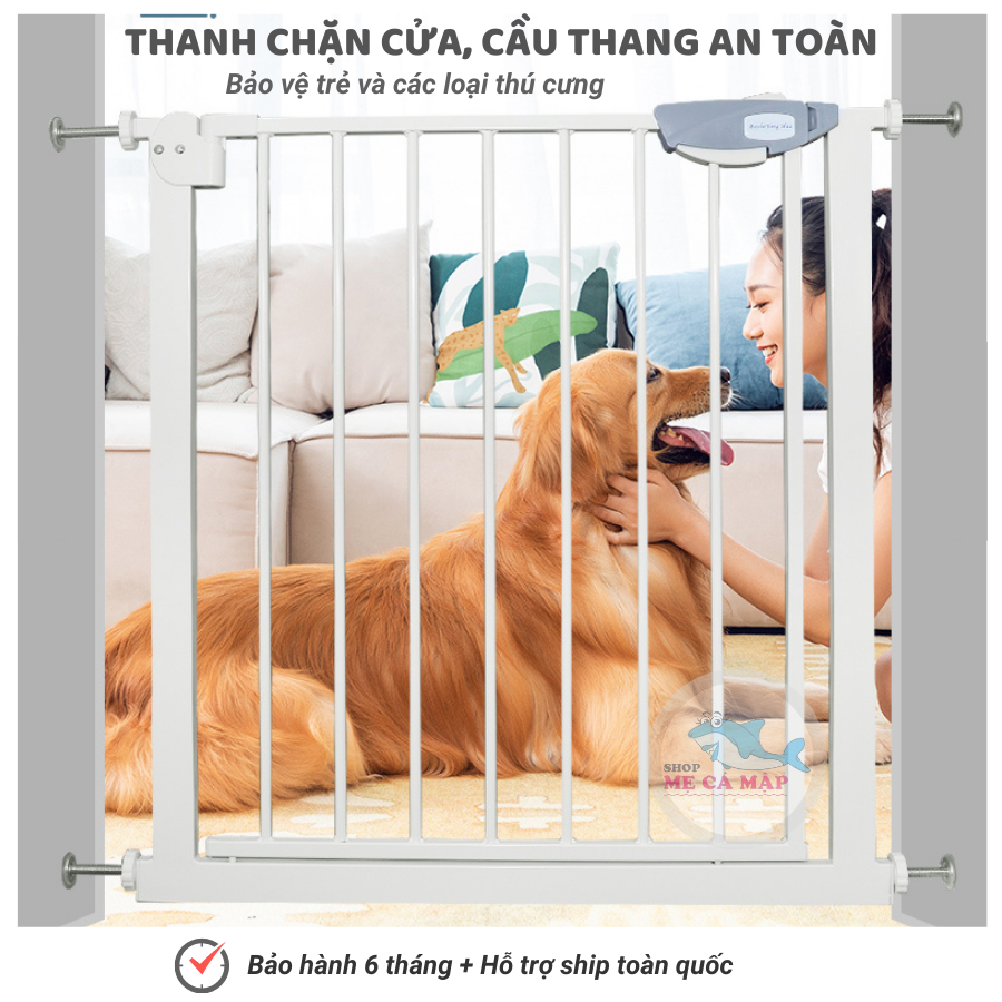 Chặn Cửa Chặn Cầu thang an toàn, chắn cửa dày nặng, thanh chặn cửa cao 79cm bảo vệ bé an toàn