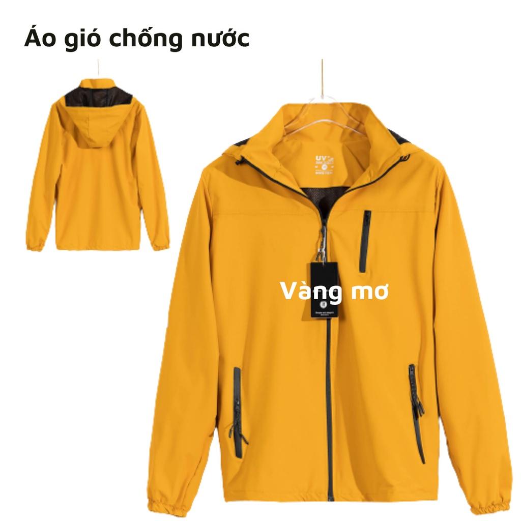 Áo khoác gió chống nước 2 lớp cao cấp với 3 tính năng chống nước chống gió chống UV có 5 màu hiện đại SK30