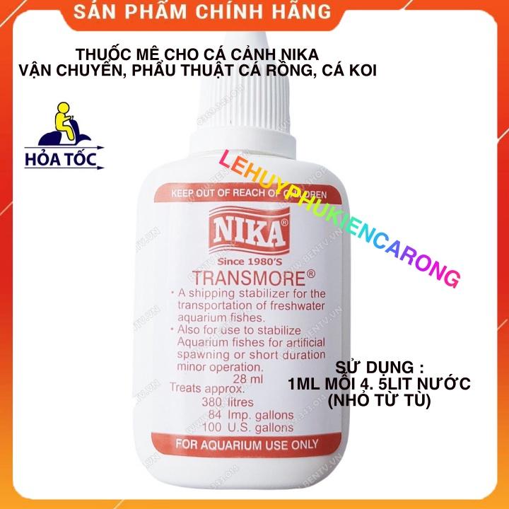 Thuốc Mê Cho Cá Cảnh Nika, Vận Chuyển Cá Rồng, Cá Koi