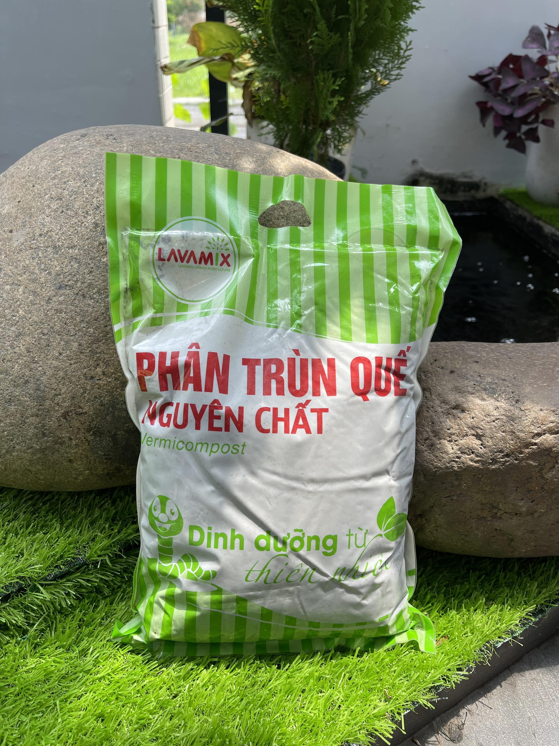 Phân trùn quế lavamix 2kg, bổ sung dinh dưỡng, cải tạo đất, hữu cơ tiện lợi, bón rau, hoa