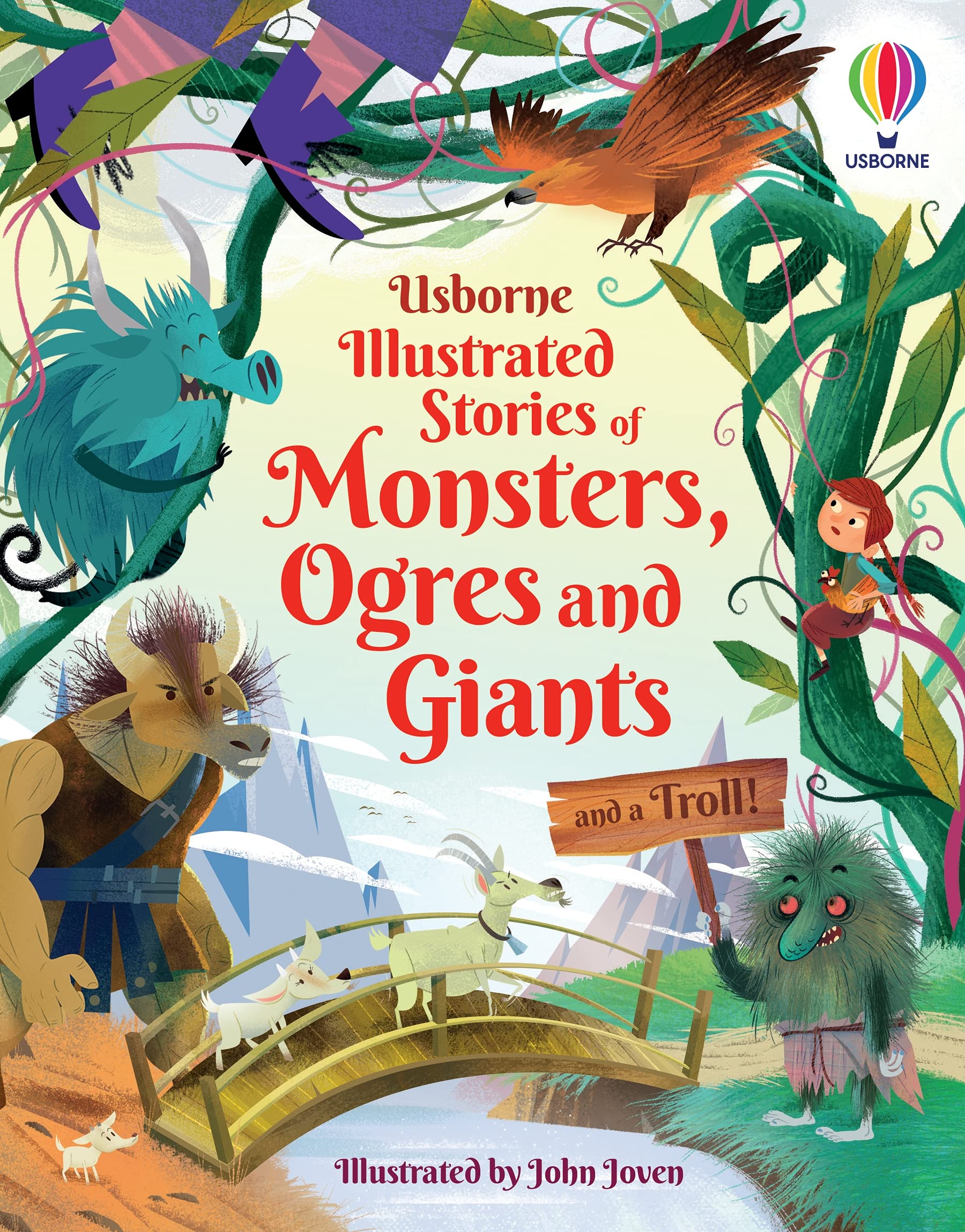 Sách tiếng Anh: Illustrated Stories of Monsters, Ogres and Giants and a Troll