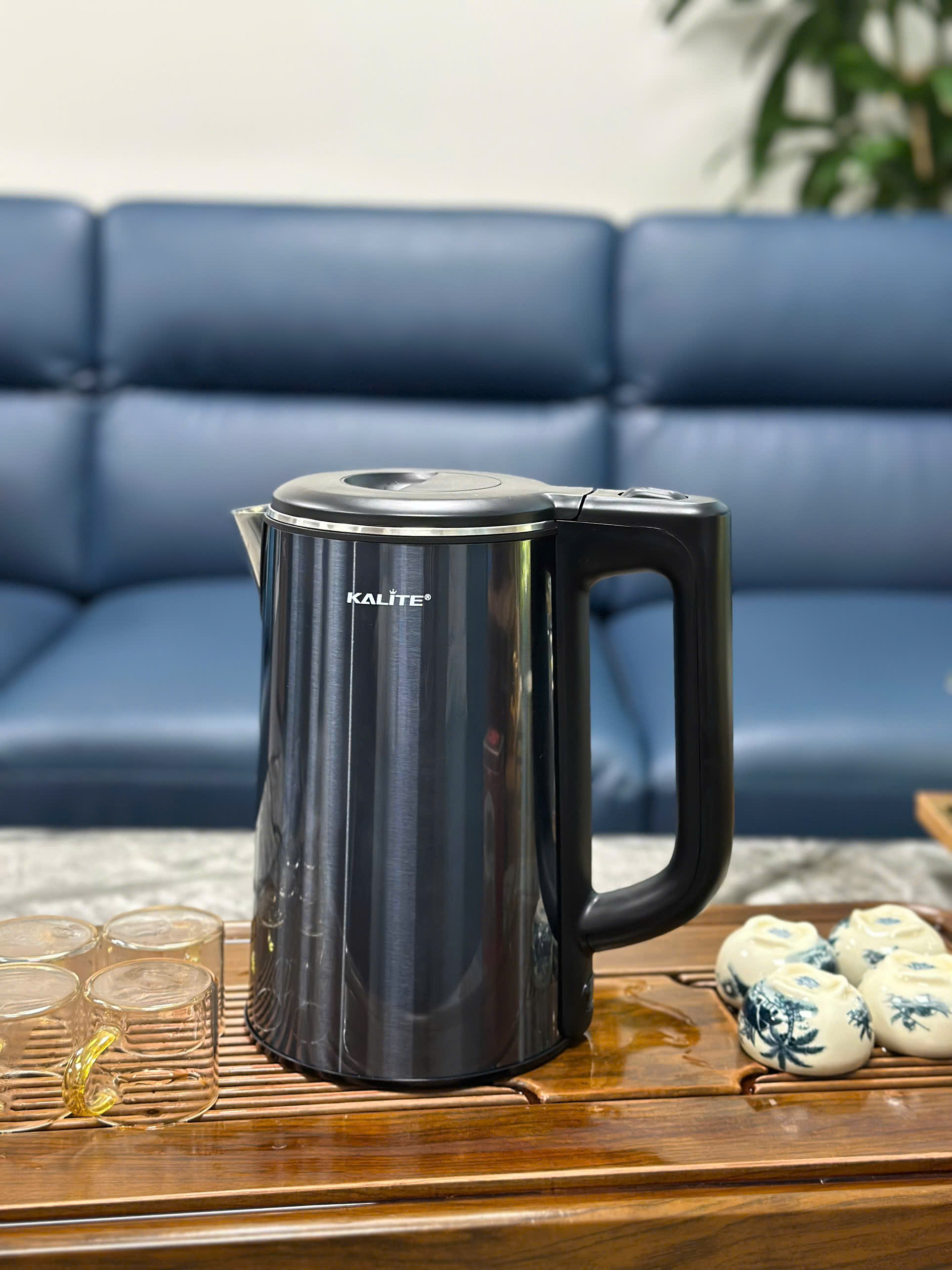 (SIÊU PHẨM) Ấm Siêu Tốc 1,8L inox 304 KALITE Aqua 18 - Vỏ 2 Lớp Cách Nhiệt, 1500W, Hàng Chính Hãng