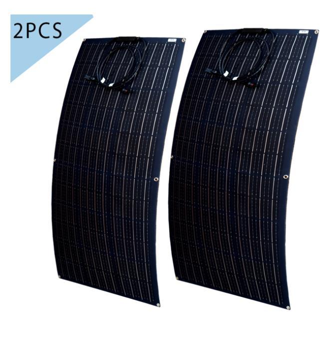 Bảng điều khiển năng lượng mặt trời 200w 100w ETFE PET 110W 100W Bảng điều khiển linh hoạt Tế bào đơn tinh thể năng lượng mặt trời cho bộ sạc pin 12V/24V Bộ dụng cụ hệ thống 1000W Màu: ETFE 220W
