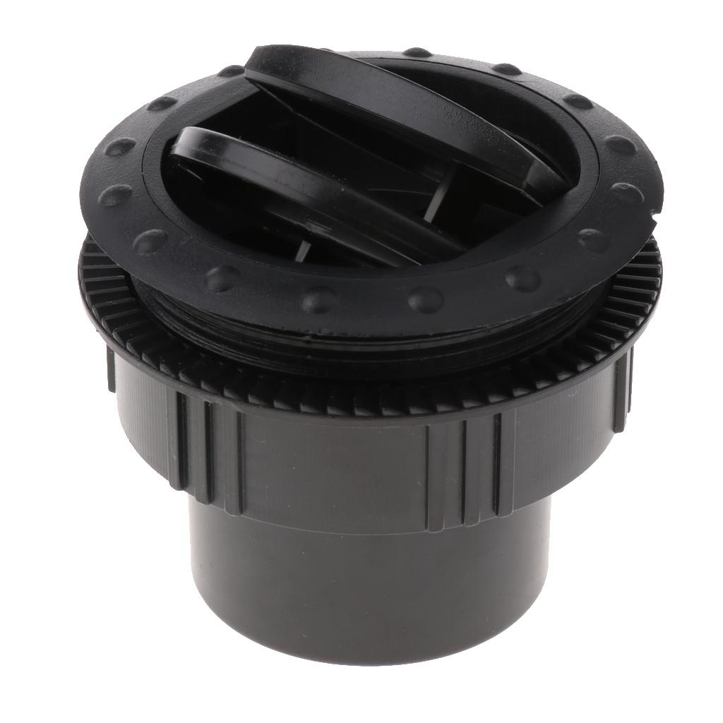 RV Motorhome Truck Trailer Interior Side Roof Air Vent Exhaust Outlet Black