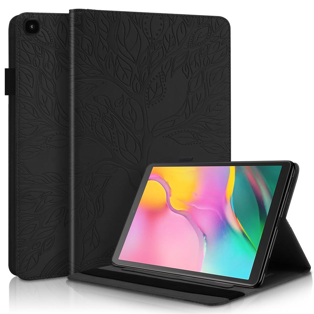 Bao da máy tính bảng nắp gập PU và silicon mềm có ngăn đựng thẻ cho Samsung Galaxy Tab A 10.1 2019 SM-T510 SM-T515