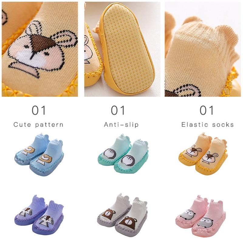 Giày Vớ Chống Trượt Thiết Kế Xinh Xắn Cho Bé Tập Đi