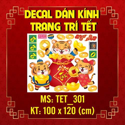 DECAL TRANG TRÍ TẾT NGUYÊN ĐÁN 2022 COMBO SỐ 1