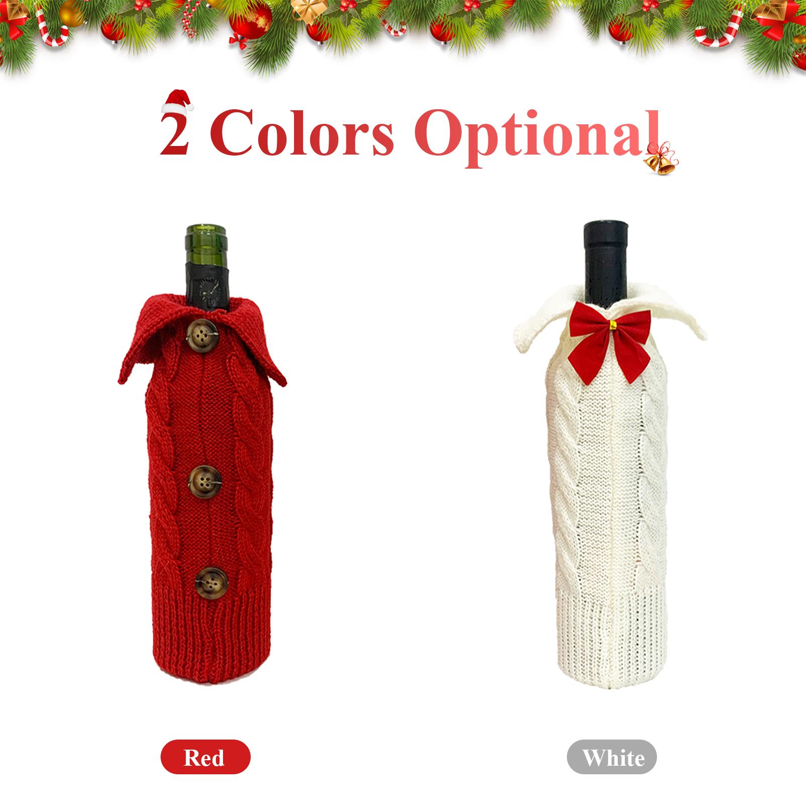 Đồ bao chai rượu hình dễ thương, kiểu trang trí Giáng sinh