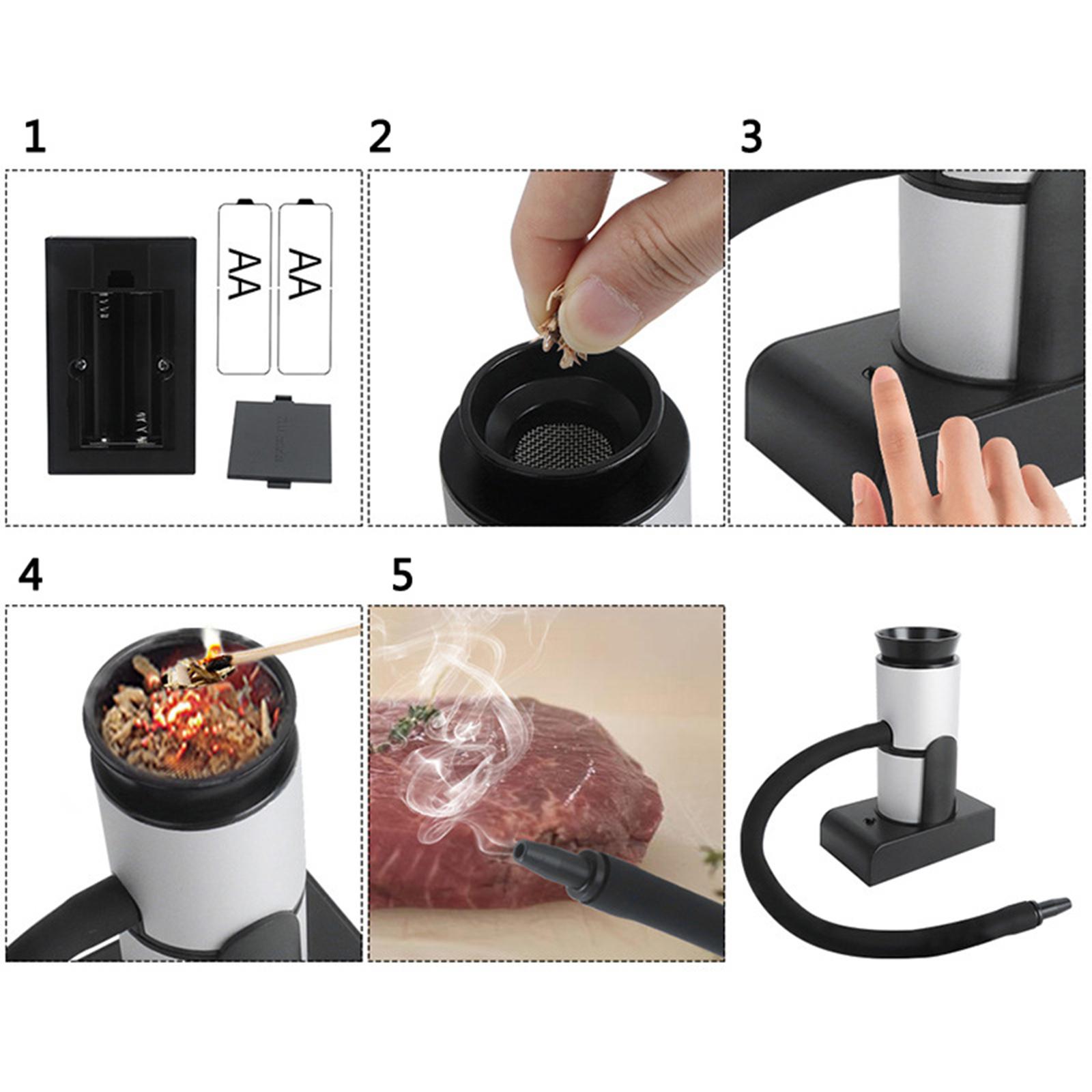 Portable Food Smoker Gun Meat Smoker for Food Smoking BBQ Drink Cooking