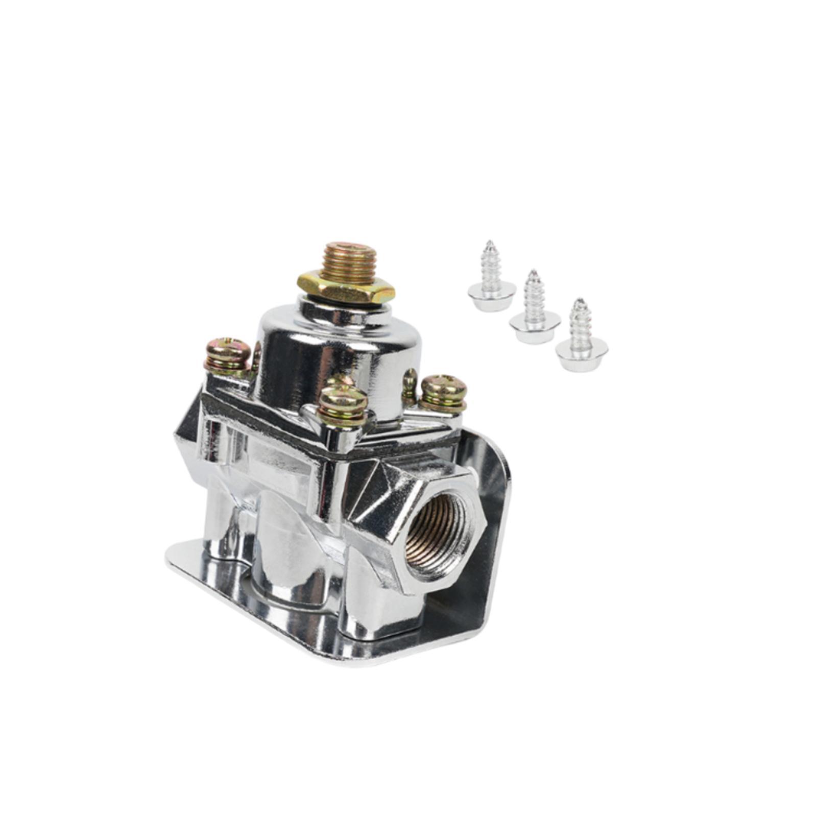 Carbureted Fuel Pressure Regulator Replacement Parts /8" NPT Ports Adjustable Fuel Regulator for Carburetors Engine Durable Parts