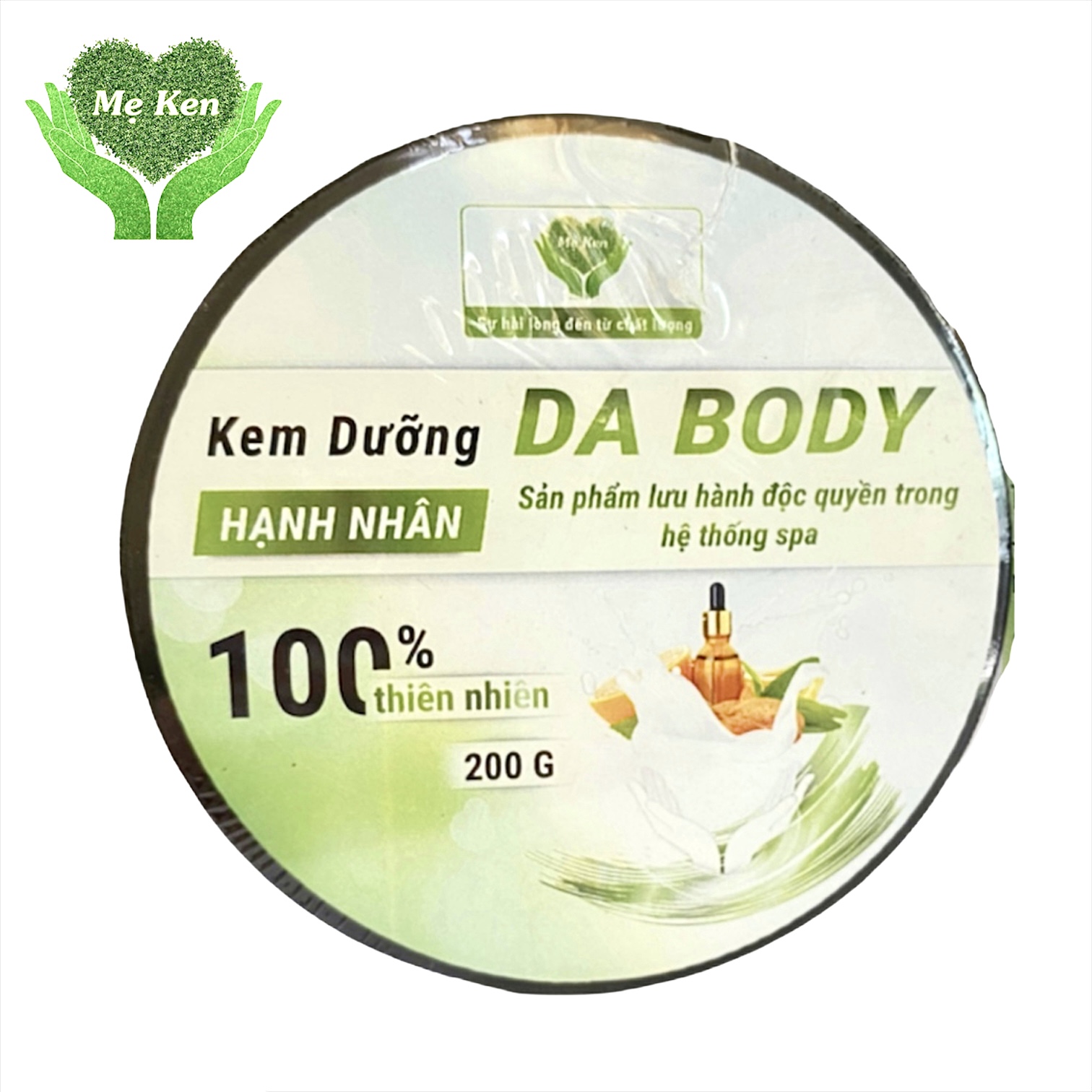 KEM DƯỠNG BODY HẠNH NHÂN MẸ KEN 200ML - hạnh nhân spa MẸ KEN, dưỡng ẩm, trắng body