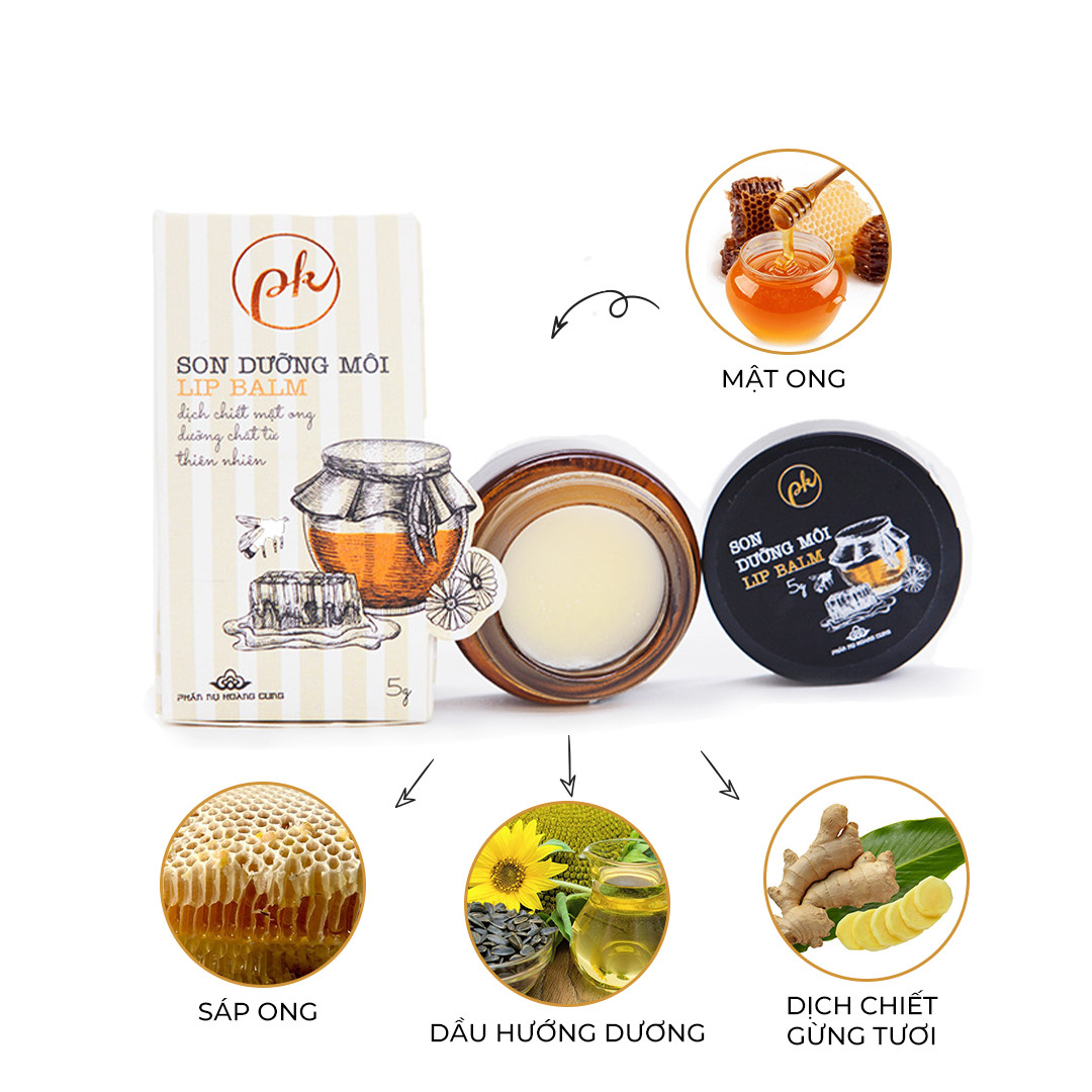 Son Dưỡng Môi Lip Balm PK Phấn Nụ Hoàng Cung Phù Hợp Dưỡng Môi Hoặc Làm Lớp Son Lót Bảo Vệ Môi Trước Khi Trang Điểm Với Son Màu. + Tặng Kèm 5 Dây Buộc Tóc Màu Ngẫu Nhiên