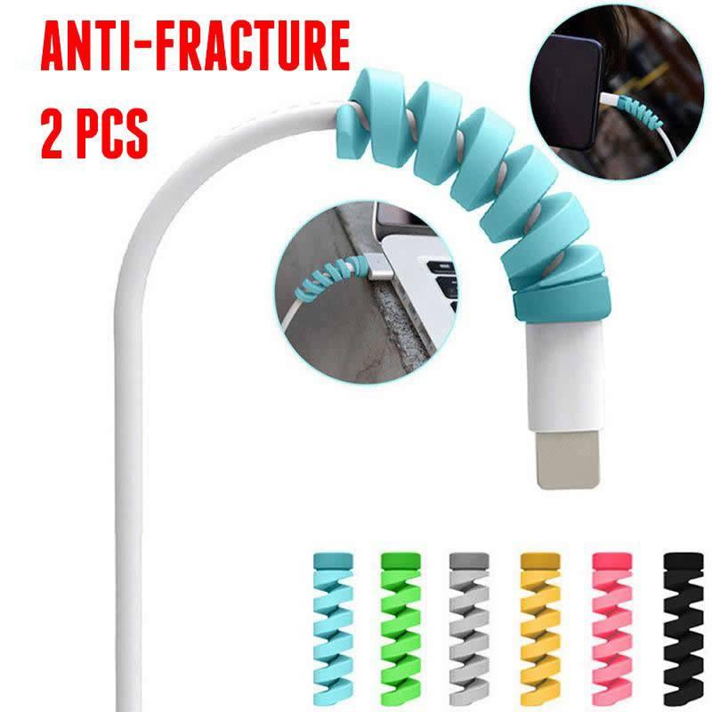 Set 2 Phụ Kiện Bảo Vệ Dây Cáp Sạc Điện Thoại Iphone