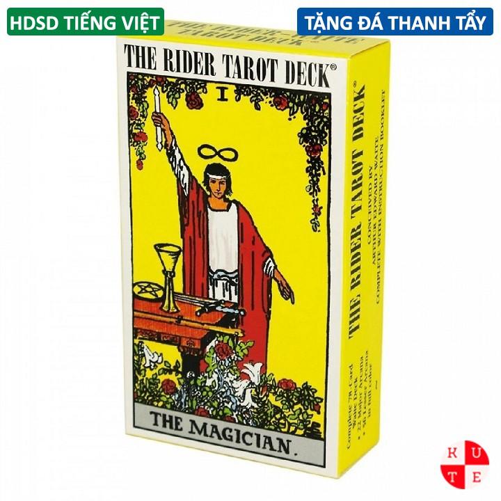 Bài Tarot Tiếng Việt Dành Cho Người Mới Rider Smith 78 Lá Bài Cán Màng Dày Dặn Tặng Đá Thanh Tẩy