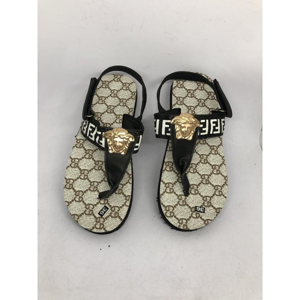 dép xăng đan nữ sandal đồng nai ( đế gg kem mờ quai hậu đen ) size có từ 35 nữ đến 42 nữ size khác nhắn tin chọn thêm