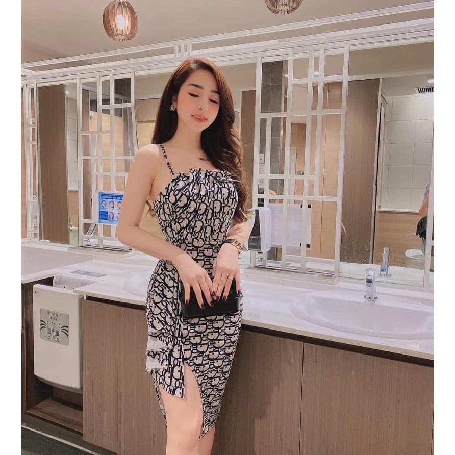 ĐẦM ÔM NỮ 2 DÂY XẾP LY PHỐI BÈO