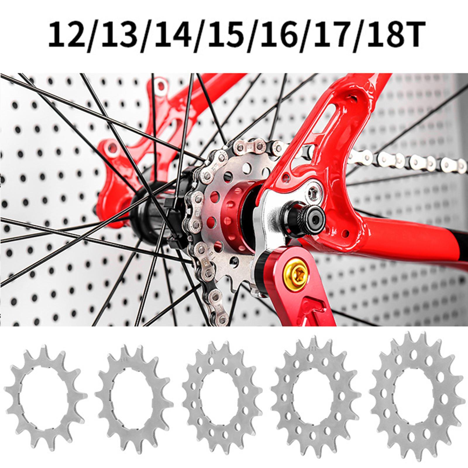 Lightweight Bike Single Speed Cassette Cog Refit Parts Easy Installation for Bicycle