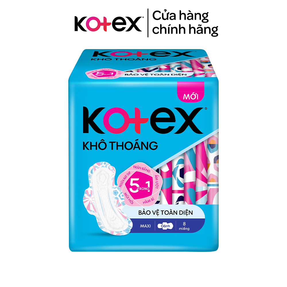 Băng vệ sinh Kotex khô thoáng dày cánh 8 miếng